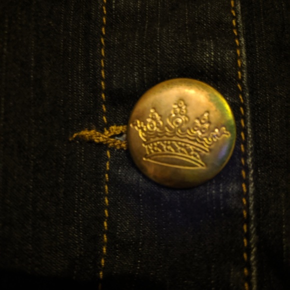 Denim Jacket with Red Accent - Picture 5 of 6